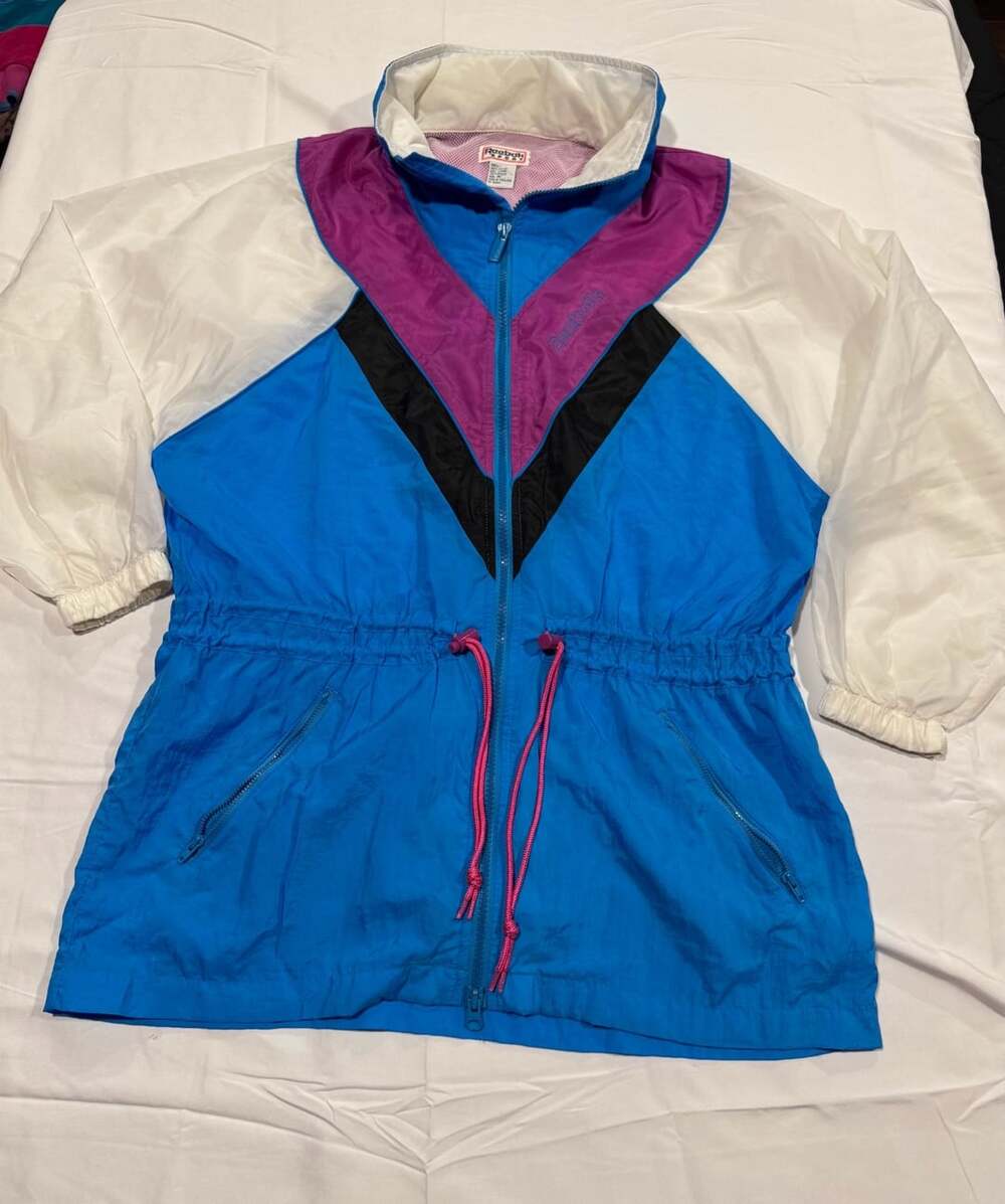 90’s vintage reebok Windbreaker Jacke Size M Retro Perfect Condition